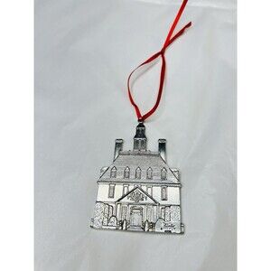 Kirk Stieff Pewter Christmas Ornament Williamsburg Governors Palace EUC